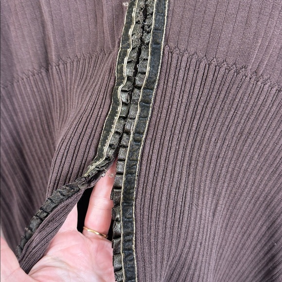 Y2k vintage Peter Nygard brown cardigan top Large - Picture 4 of 4